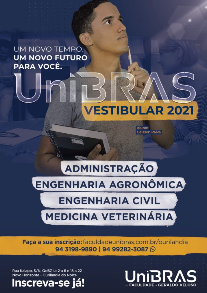Vestibular UniBRAS - Faculdade Geraldo Veloso está com inscrições abertas –  Fato Regional