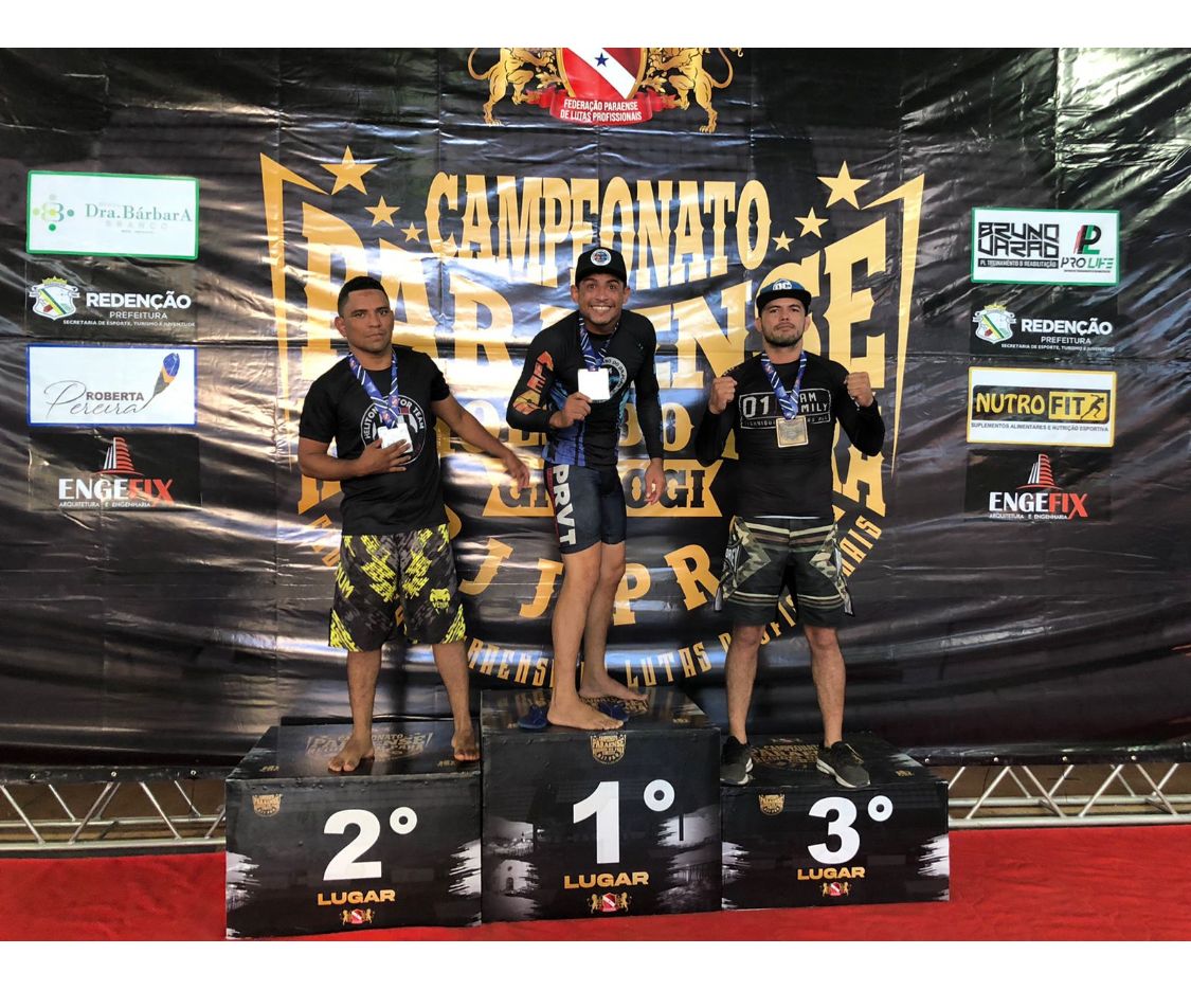 Atleta de Ourilândia do Norte, Aleandro Caetano, é ouro em Campeonato Paraense de Jiu-jitsu